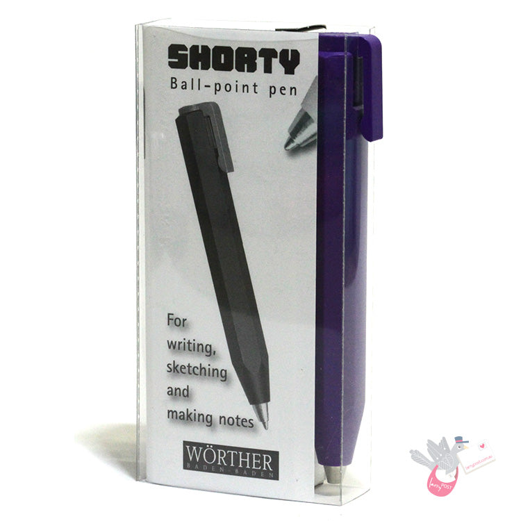WORTHER Shorty Ballpoint Pen - Purple
