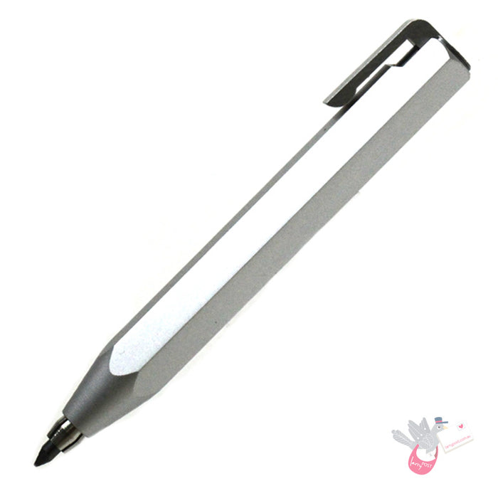 WORTHER Shorty Mechanical Pencil 3.15mm - Anodised Aluminium - with Leather Case