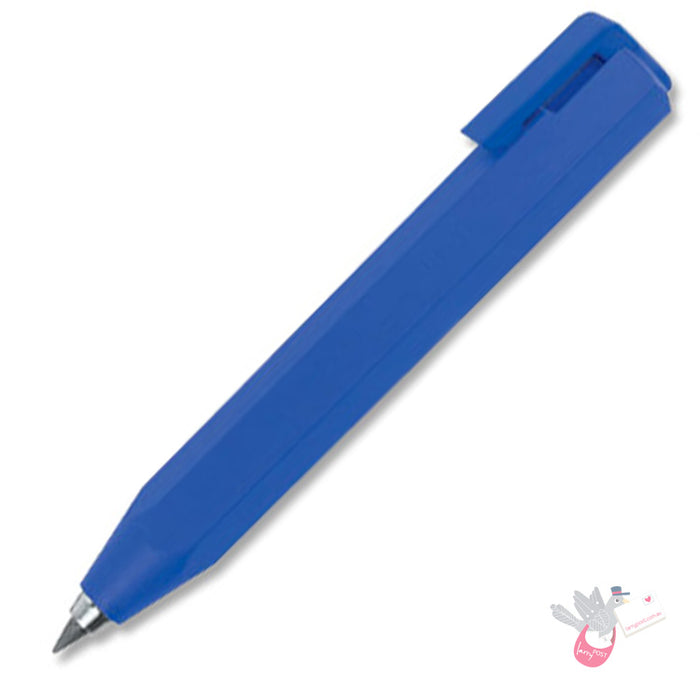 WORTHER Shorty Mechanical Pencil 3.15mm - Soft Grip - Blue with Blue Clip