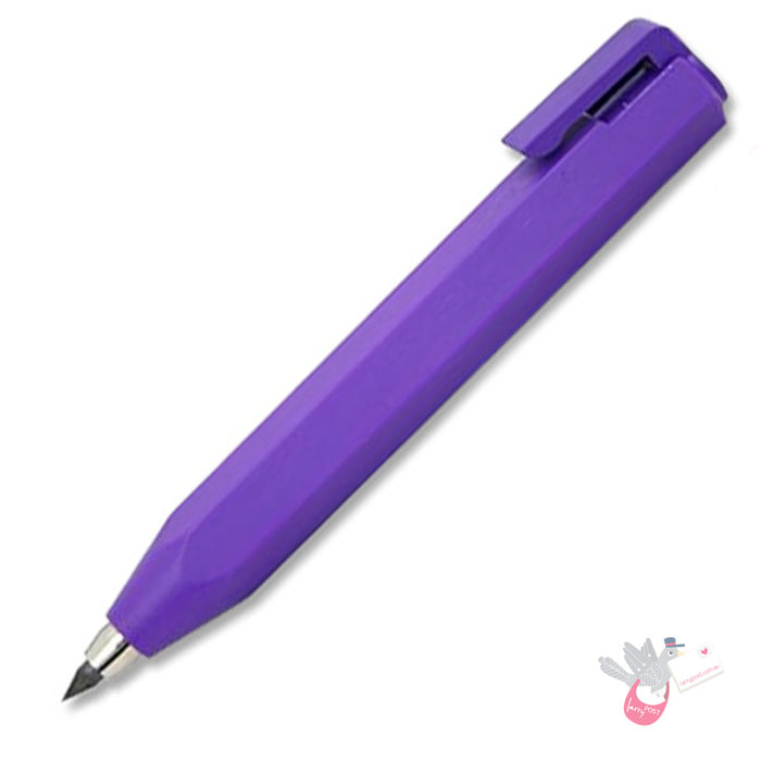 WORTHER Shorty Mechanical Pencil 3.15mm - Soft Grip - Purple with Purple Clip