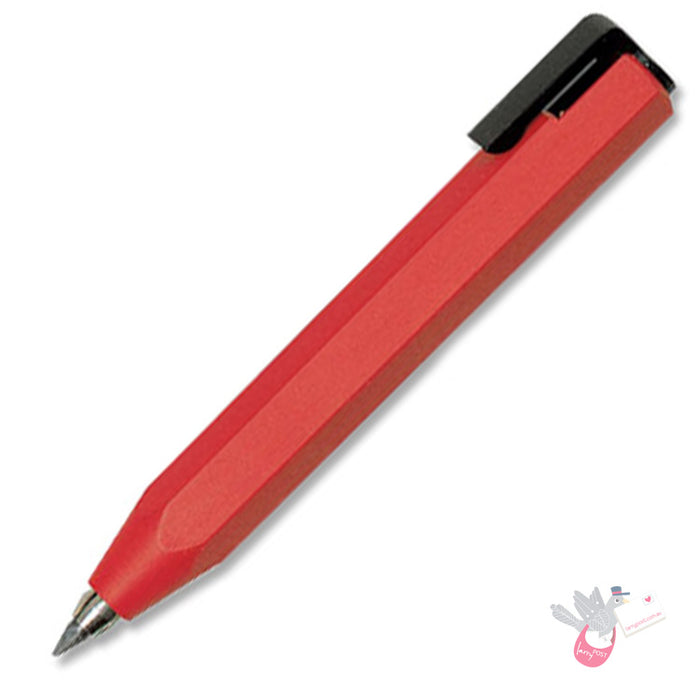 WORTHER Shorty Mechanical Pencil 3.15mm - Red with Black Clip