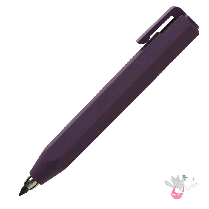 WORTHER Shorty Mechanical Pencil 3.15mm - Soft Grip - Violet with Violet Clip