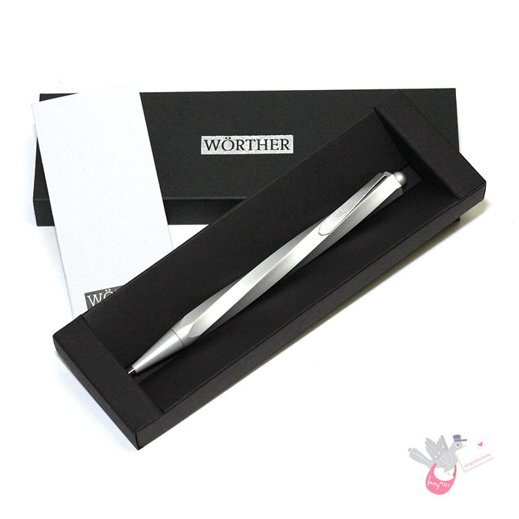 WORTHER Spiral Mechanical Pencil 0.5mm - Anodised Aluminium