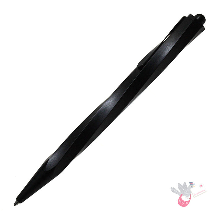 WORTHER Spiral Mechanical Pencil 0.5mm and Ballpoint Set - Black Anodised Aluminium