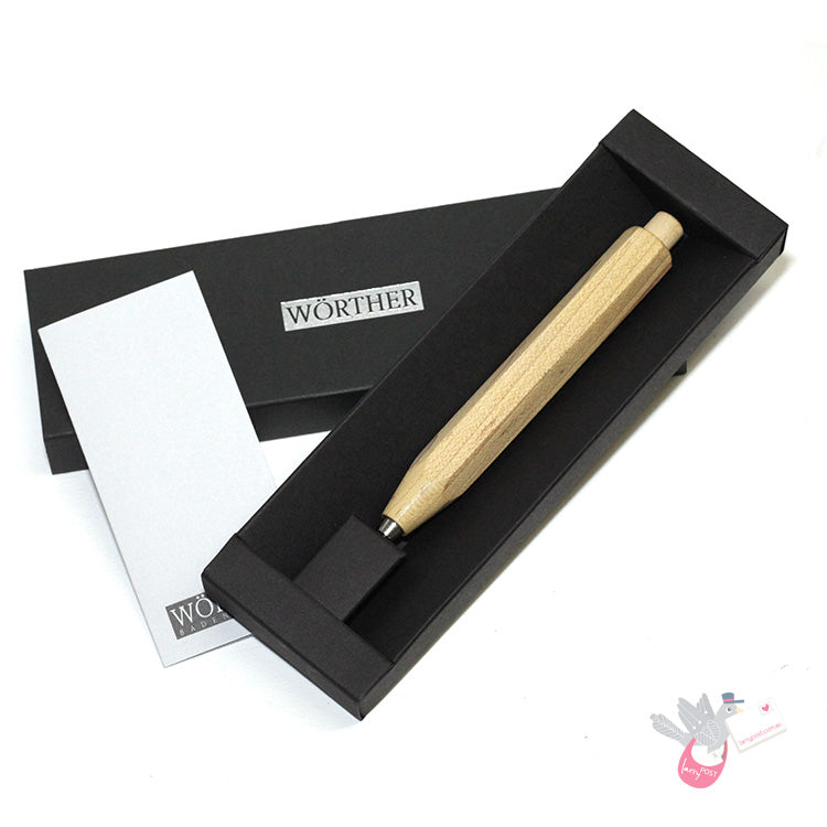 WORTHER Wood Hexagonal Mechanical Pencil 3.15mm - Maple
