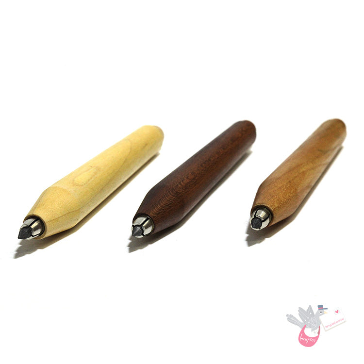 WORTHER Wood Round Mechanical Pencil 3.15mm - Cherry