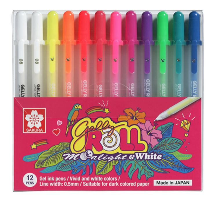 SAKURA Gelly Roll Moonlight & White - Set 12