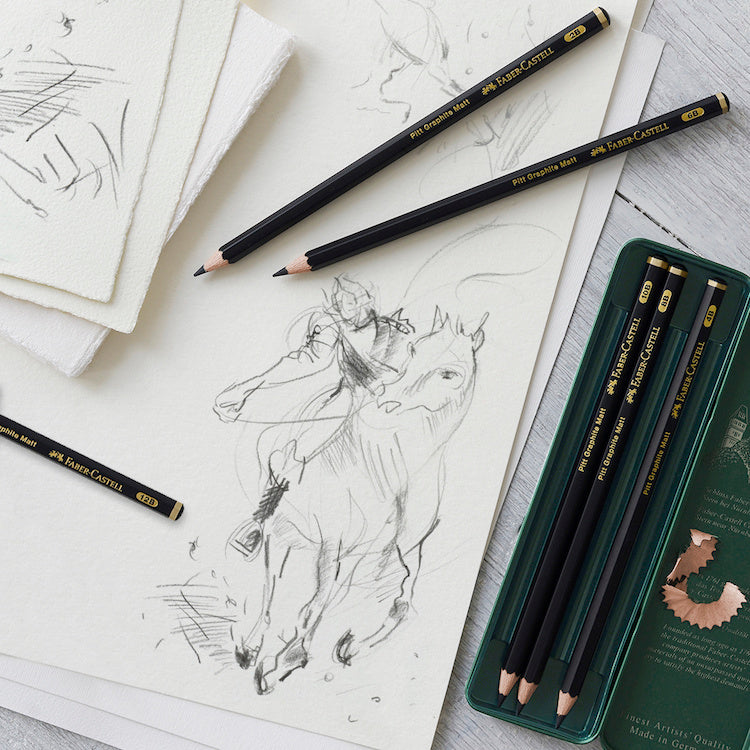 FABER-CASTELL Pitt Graphite Matt Pencils - Tin 11
