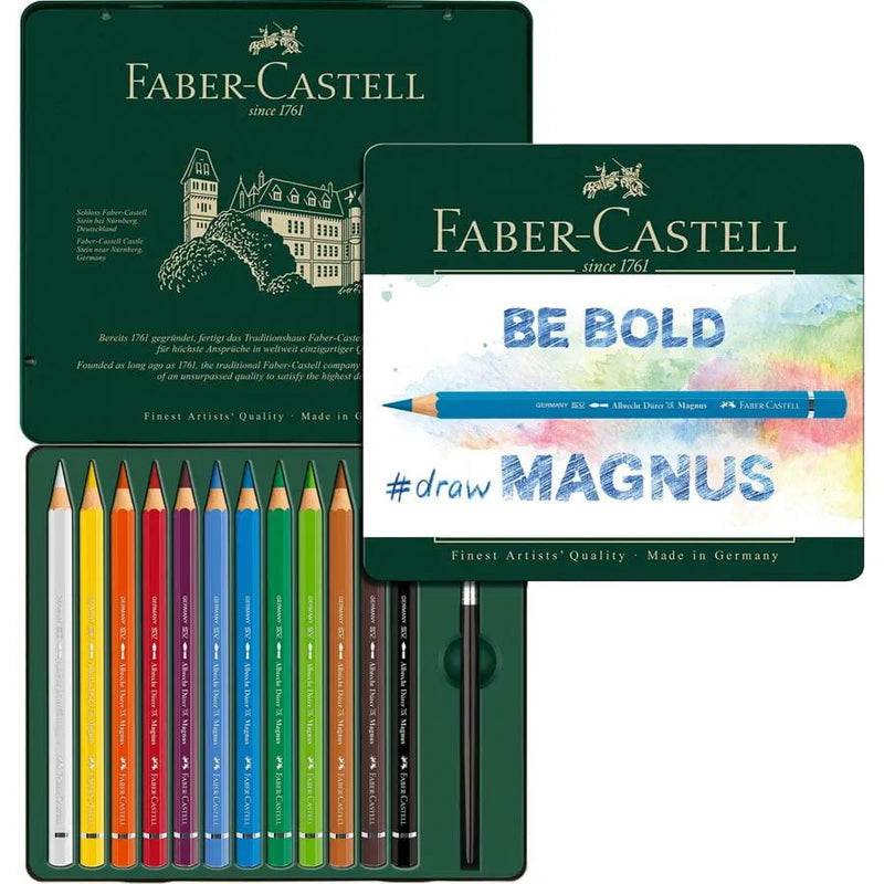 FABER-CASTELL Albrecht Durer Magnus (5.3mm) Artists‘ Watercolour Pencils - Tin 12