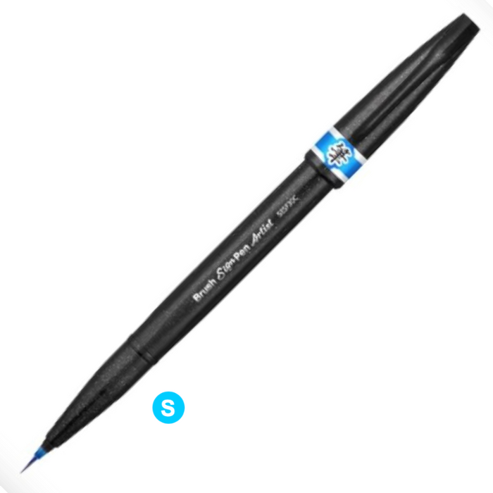 PENTEL Brush Sign Pen Artist - Super Fine - Sky Blue