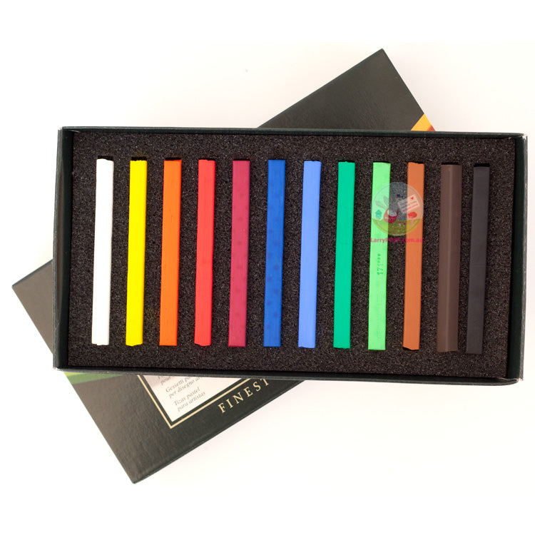 FABER-CASTELL Polychromos Pastel Blocks - Box of 12