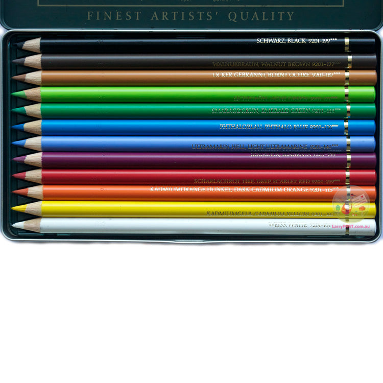 FABER-CASTELL Polychromos Coloured Pencils - Tin of 12