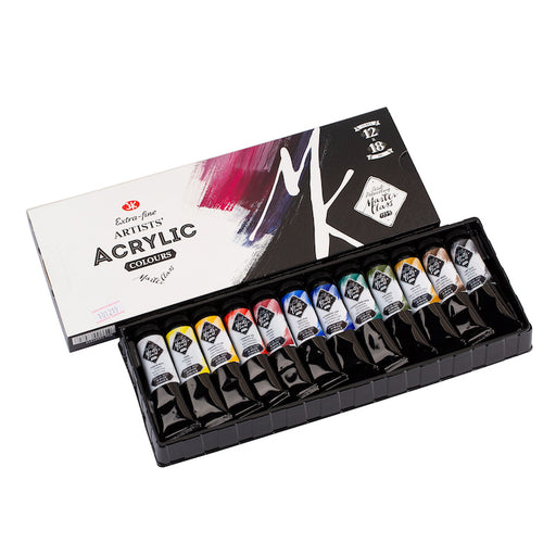 NEVSKAYA PAILTRA Masterclass Extra-Fine Artists Acrylics - 12 x 18mL