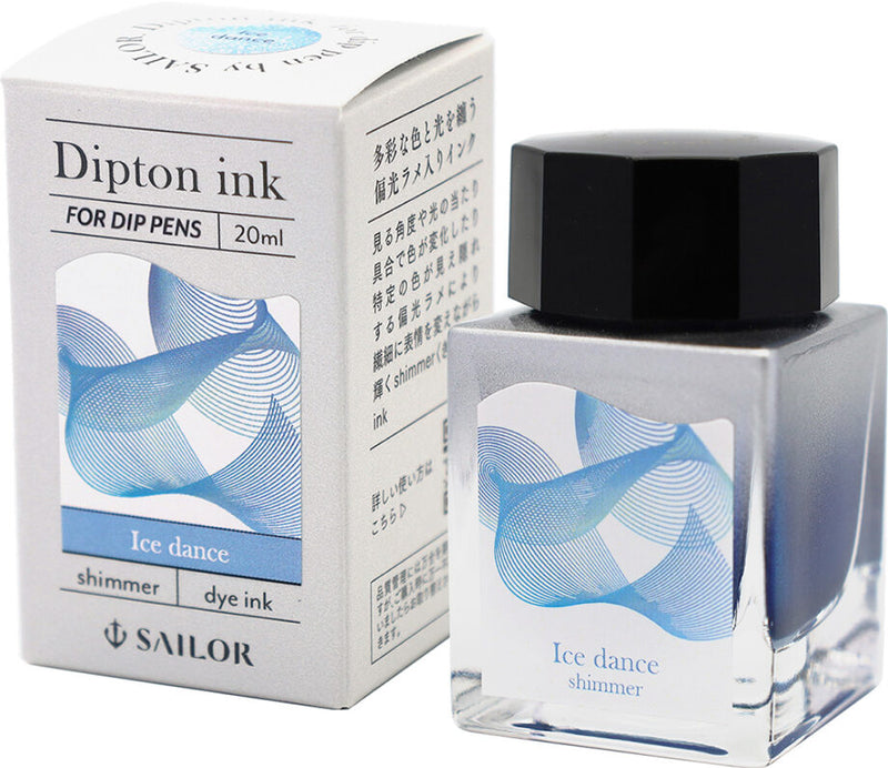 SAILOR Dipton Shimmer Dip Pen Ink - 20mL - Ice Dance