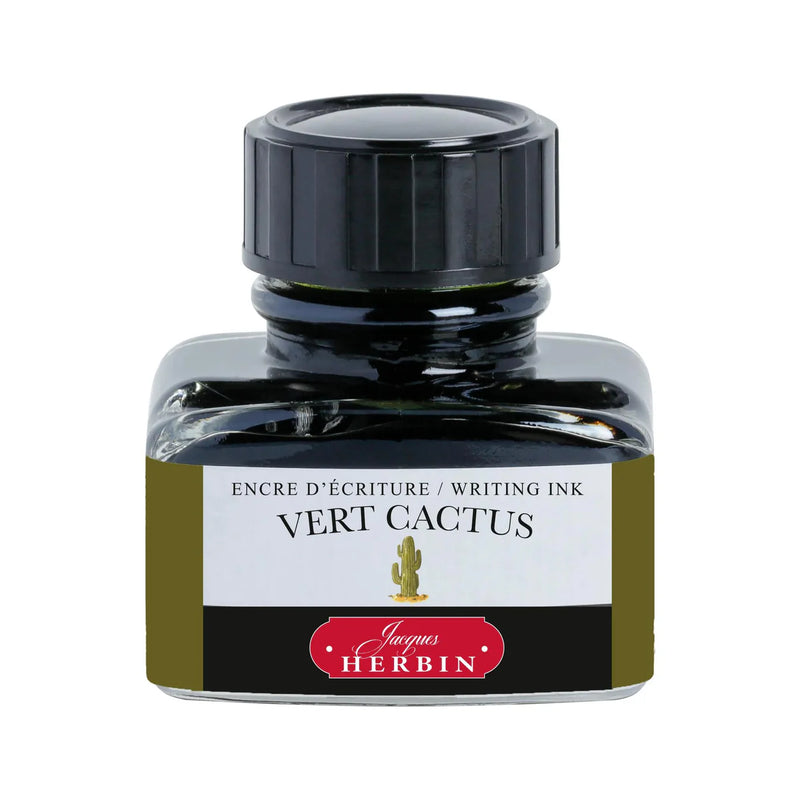 HERBIN "Jewel of Inks" Fountain Pen Ink - 30mL (with pen rest) - Vert Cactus (Cactus Green) (Copy)