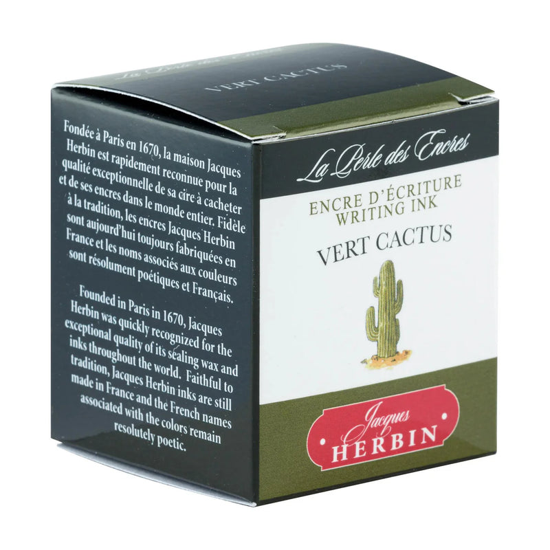HERBIN "Jewel of Inks" Fountain Pen Ink - 30mL (with pen rest) - Vert Cactus (Cactus Green) (Copy)