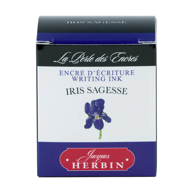 HERBIN "Jewel of Inks" Fountain Pen Ink - 30mL (with pen rest) - Iris Sagesse (Iris Wisdom)