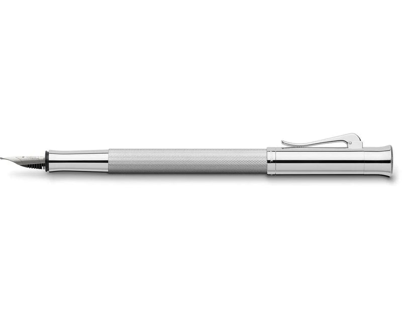 GRAF VON FABER-CASTELL Guilloche Rhodinert Fountain Pen (18K nib & converter)