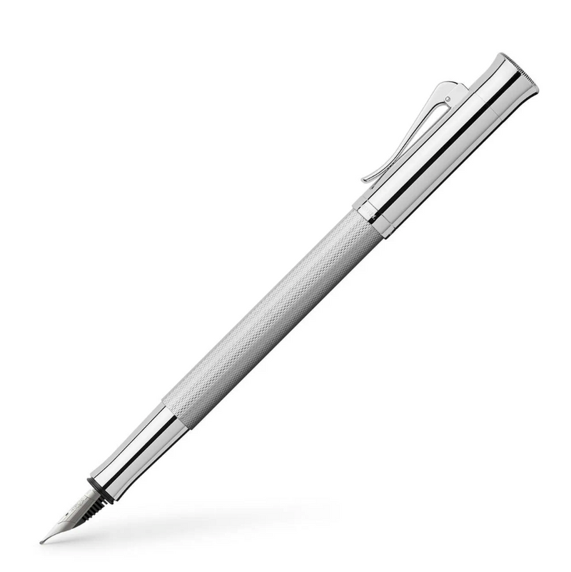 GRAF VON FABER-CASTELL Guilloche Rhodinert Fountain Pen (18K nib & converter)