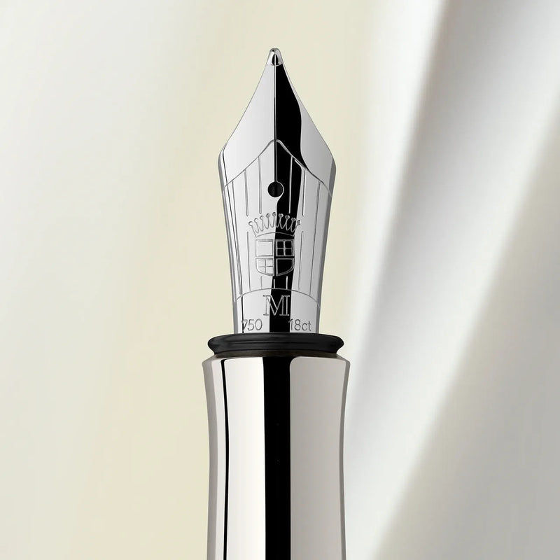 GRAF VON FABER-CASTELL Guilloche Rhodinert Fountain Pen (18K nib & converter)