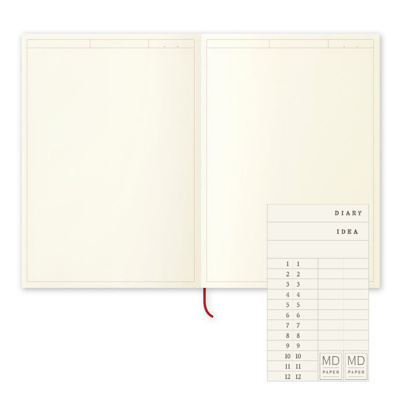 MIDORI - Notebook Journal with Frame - 192 Pages - Plain - A5