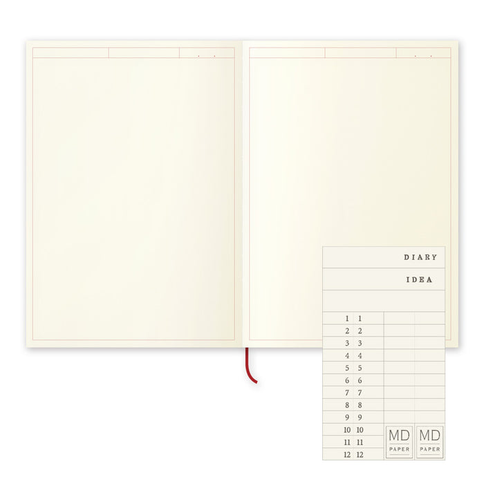 MIDORI - Notebook Journal with Frame - 192 Pages - Plain - A5
