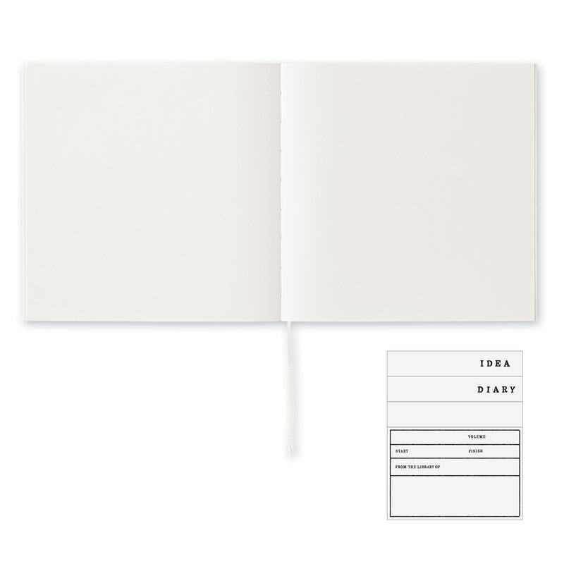 MIDORI - MD Notebook Cotton - 176 Pages - Plain Pages - A5 Square (14.6 × 14.6cm)