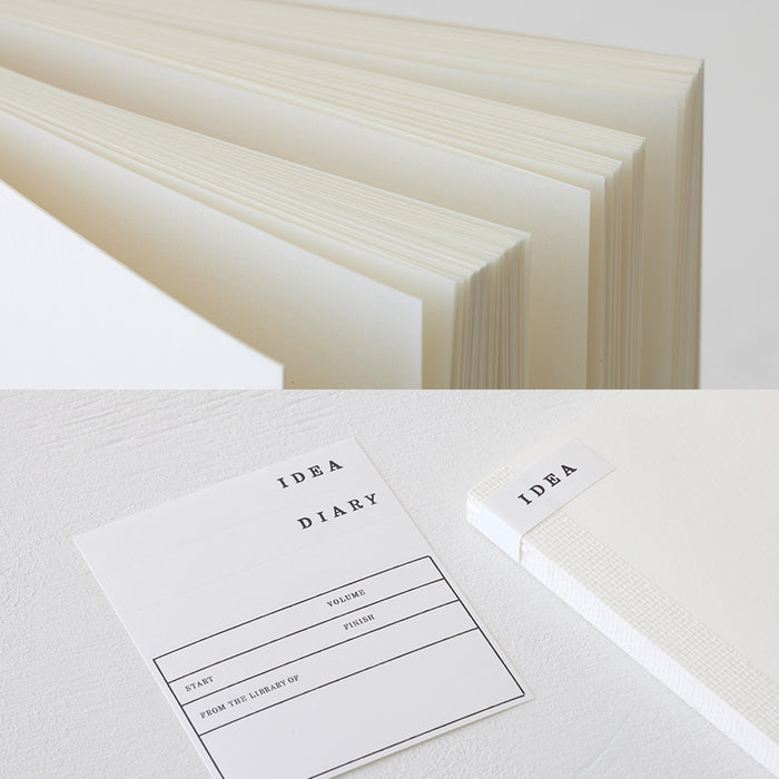 MIDORI - MD Notebook Cotton - 176 Pages - Plain Pages - A5 Square (14.6 × 14.6cm)