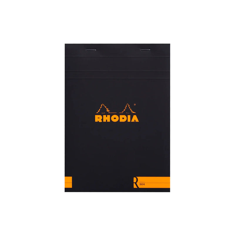 RHODIA Premium R No. 16 Top-Stapled Pad - Black - A5 - Ruled