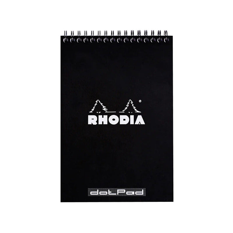 RHODIA No. 16 Wirebound Pad - Black - A5 - Dotted