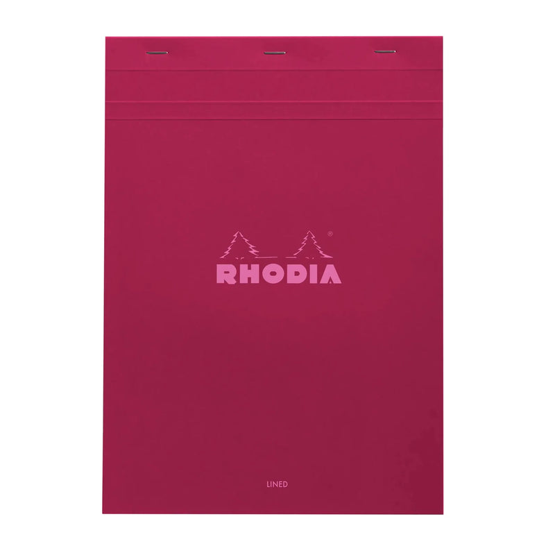 RHODIA No. 18 Top-Stapled Pad - Plum - A4 - Ruled