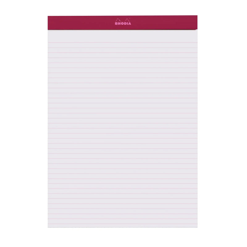 RHODIA No. 18 Top-Stapled Pad - Plum - A4 - Ruled