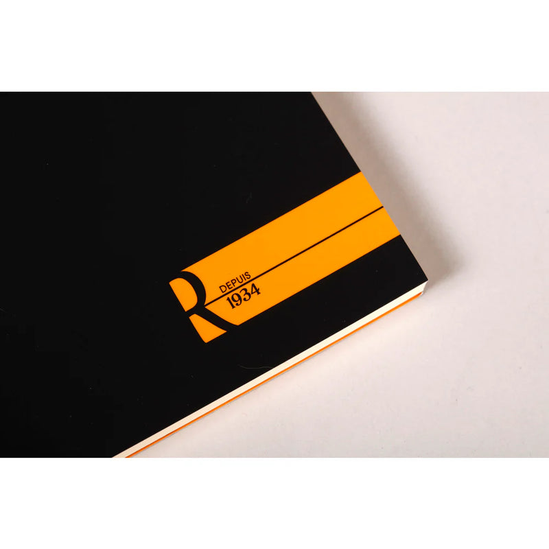 RHODIA Premium R No. 18 Top-Stapled Pad - Black - A4 - Ruled