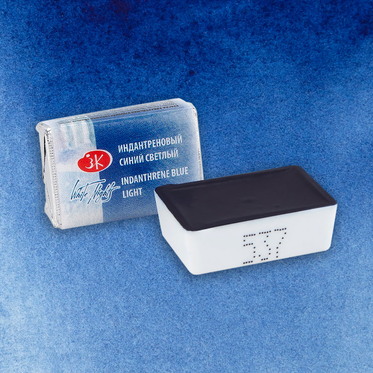 WHITE NIGHTS Artists' Watercolours - Full Pan - Indanthrone Blue Light (PB60)