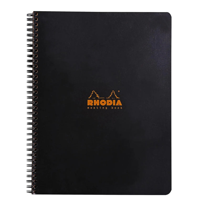 RHODIA Wirebound Meeting Notebook - Black - A4+