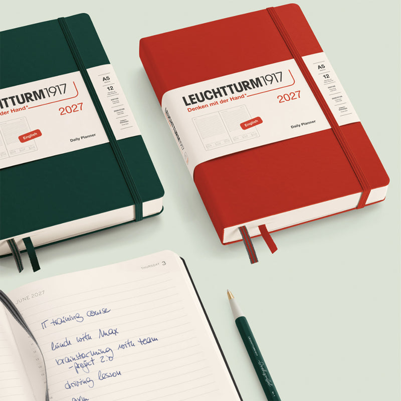 2027 LEUCHTTURM1917 Daily Diary Planner - Hard Cover - Medium (A5)