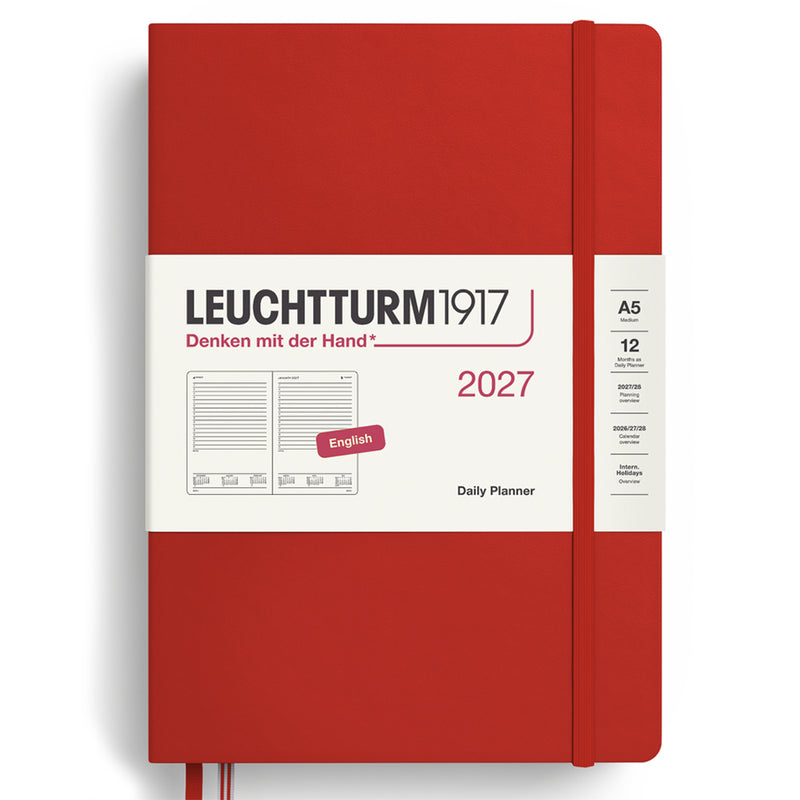 2027 LEUCHTTURM1917 Daily Diary Planner - Hard Cover - Medium (A5)