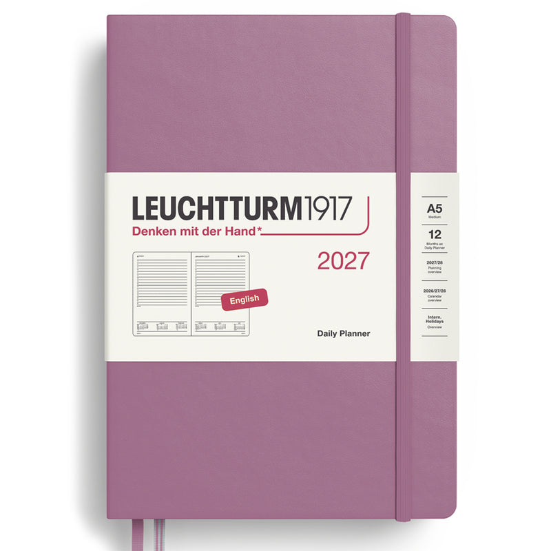 2027 LEUCHTTURM1917 Daily Diary Planner - Hard Cover - Medium (A5)