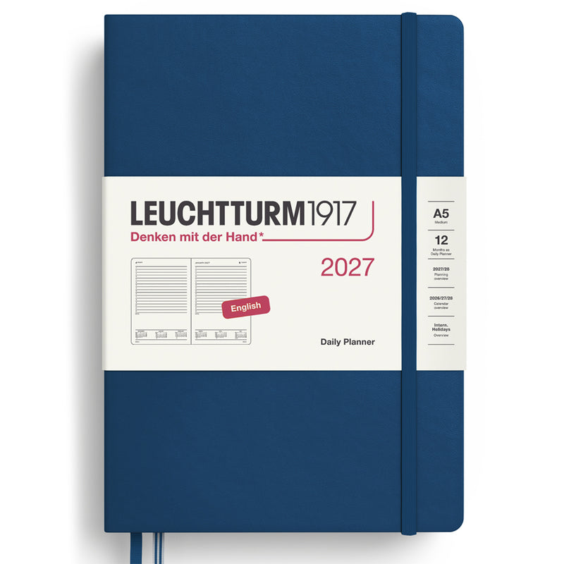 2027 LEUCHTTURM1917 Daily Diary Planner - Hard Cover - Medium (A5)