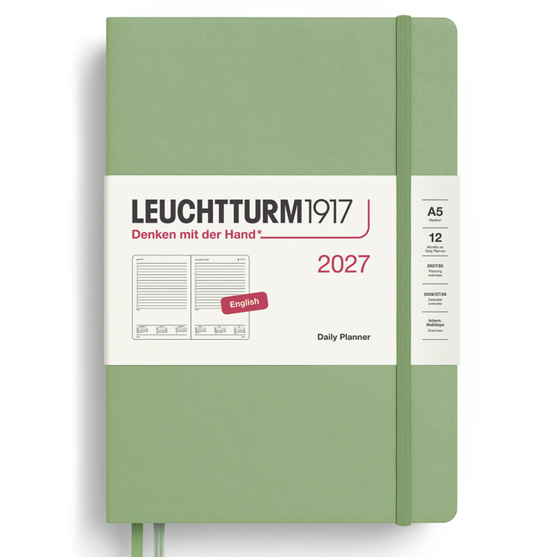 2027 LEUCHTTURM1917 Daily Diary Planner - Hard Cover - Medium (A5)
