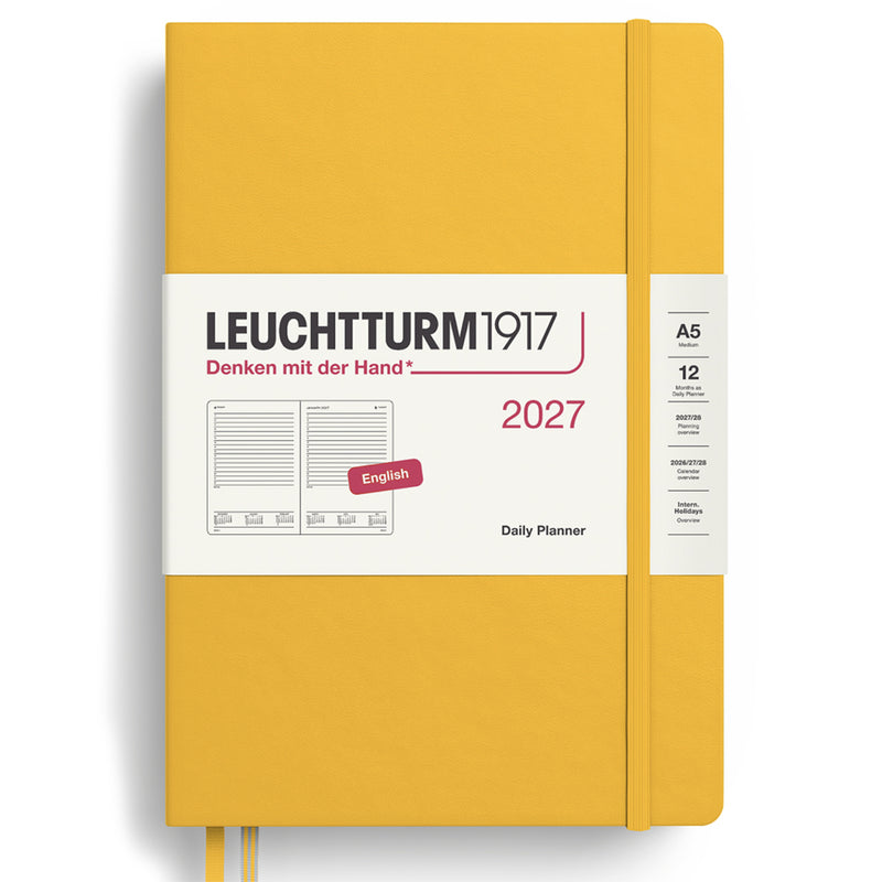2027 LEUCHTTURM1917 Daily Diary Planner - Hard Cover - Medium (A5)