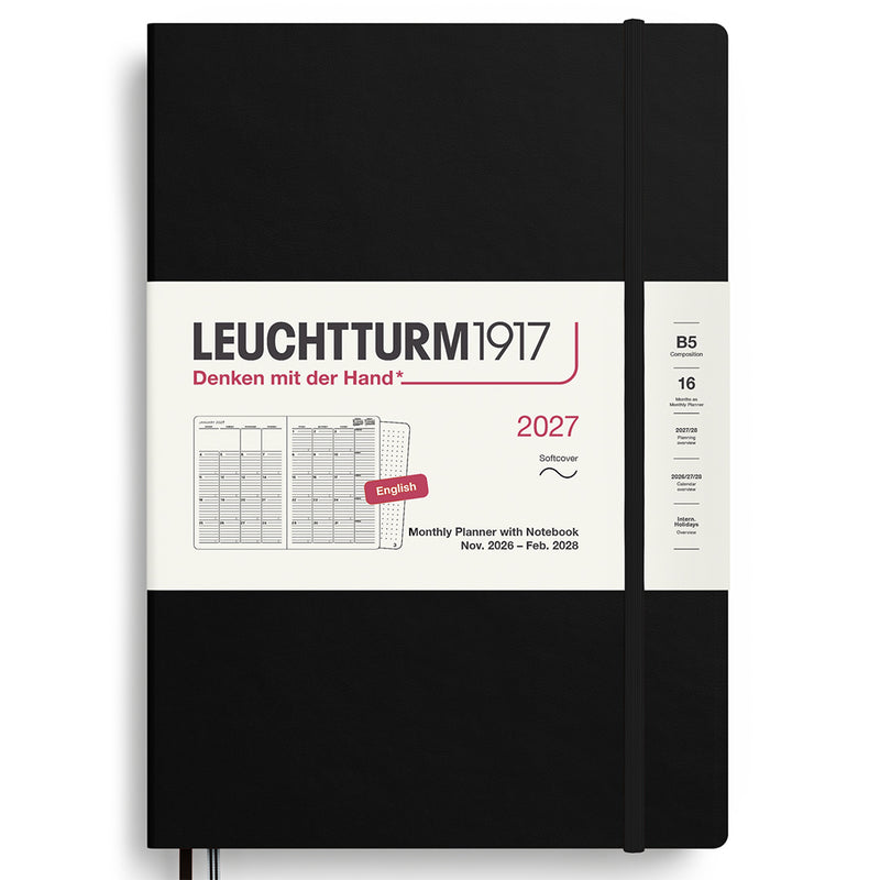 2027 LEUCHTTURM1917 Monthly Planner with Dotted Notebook - Soft Cover - Composition (B5)