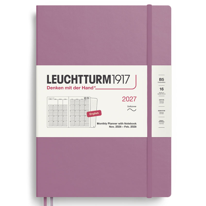 2027 LEUCHTTURM1917 Monthly Planner with Dotted Notebook - Soft Cover - Composition (B5)