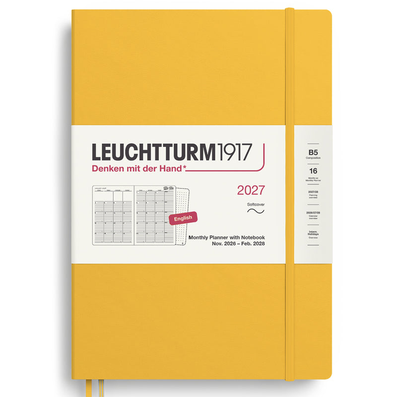 2027 LEUCHTTURM1917 Monthly Planner with Dotted Notebook - Soft Cover - Composition (B5)