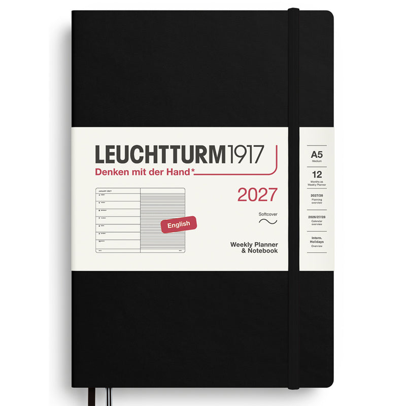 2027 LEUCHTTURM1917 Weekly Planner and Notebook - Soft Cover - Medium (A5)