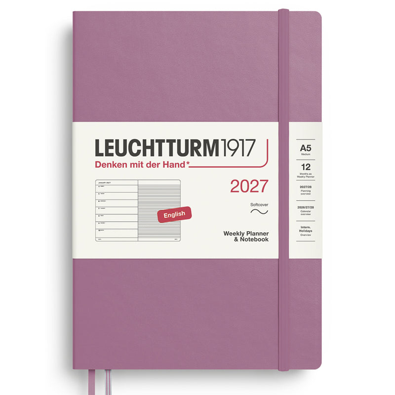 2027 LEUCHTTURM1917 Weekly Planner and Notebook - Soft Cover - Medium (A5)