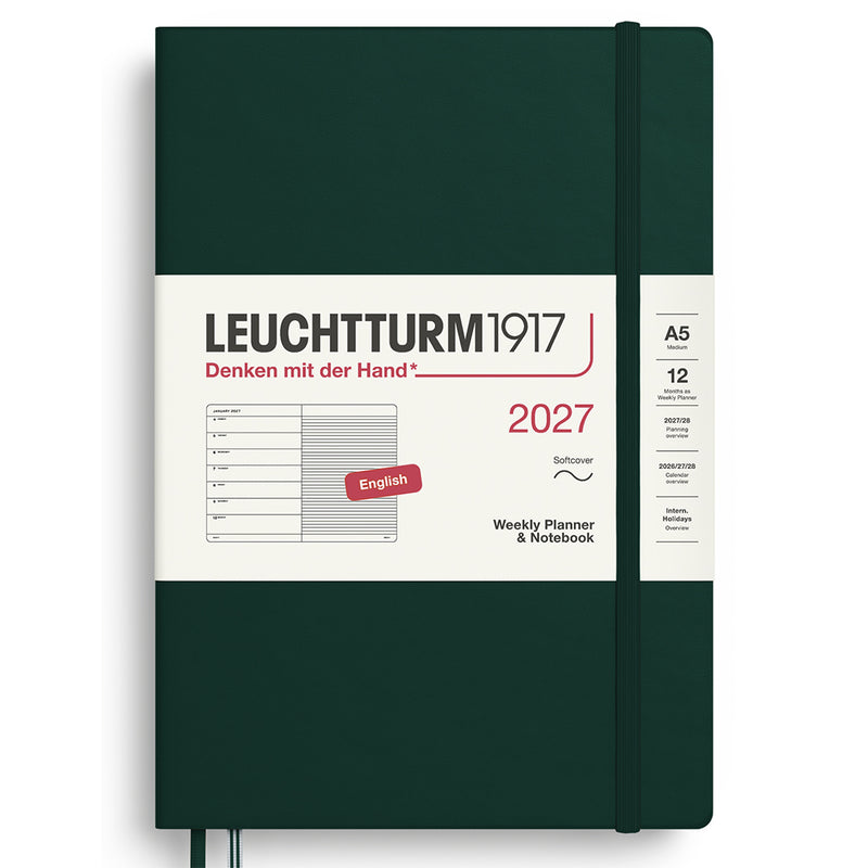 2027 LEUCHTTURM1917 Weekly Planner and Notebook - Soft Cover - Medium (A5)