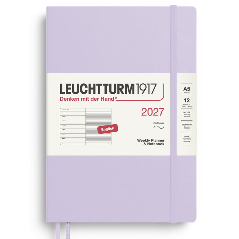 2027 LEUCHTTURM1917 Weekly Planner and Notebook - Soft Cover - Medium (A5)