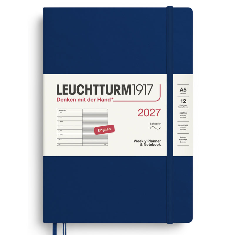 2027 LEUCHTTURM1917 Weekly Planner and Notebook - Soft Cover - Medium (A5)