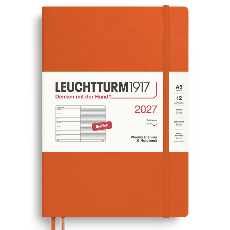 2027 LEUCHTTURM1917 Weekly Planner and Notebook - Soft Cover - Medium (A5)